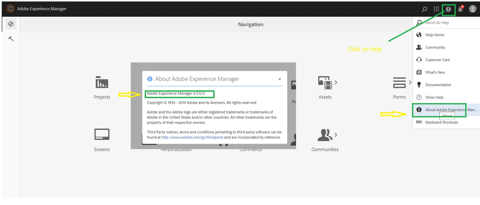 AEM version Check touch UI